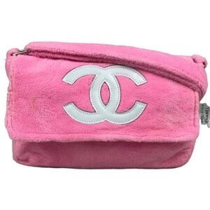 Authentic Chanel Terrycloth Makeup Bag